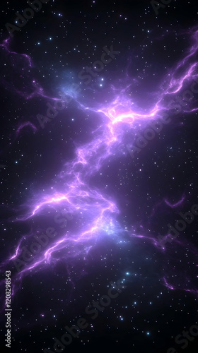 Purple Nebula 3D Background