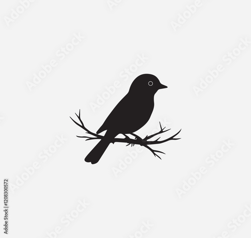 blackbird on a branch
