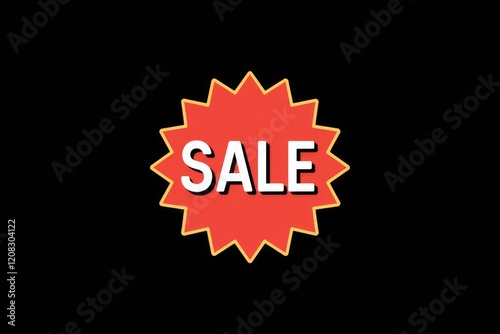 A red starburst graphic announces a sale with bold white lettering.
