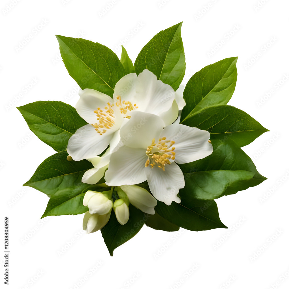 Naklejka premium Jasmine isolated on transparent background