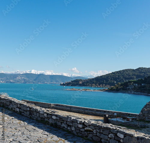Fototapeta Naklejka Na Ścianę i Meble -  Beautiful coastal town Portovenere in Cinque terre national park, Liguria, Italy