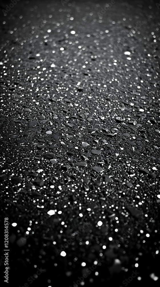 Abstract Black and White Water Droplets Abstract Black and White Water Droplets