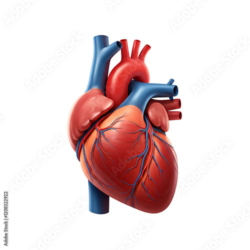 Blood Circulation Icon - Heart, Arteries, Veins, and Capillaries