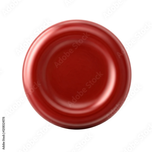 Blood Cell Icon - Circular Red Blood Cell with Concave Shape photo