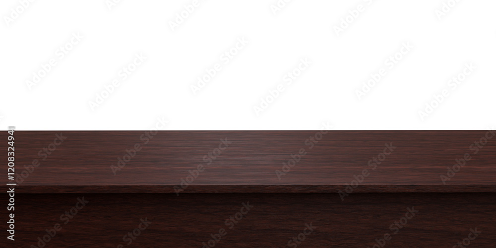 Empty aged wooden table top isolated used to display or mount your products Empty aged wooden table top isolated used to display or mount your products