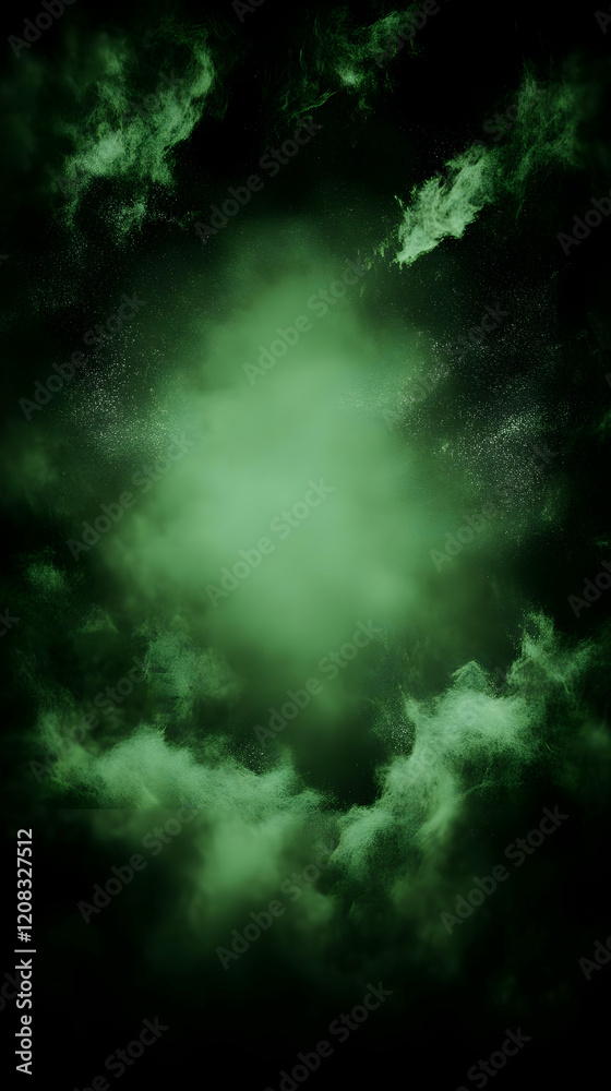 Fototapeta premium Dark Green Abstract Background Illustration