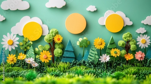 Impact of Global Warming on Biodiversity Illustrated Art