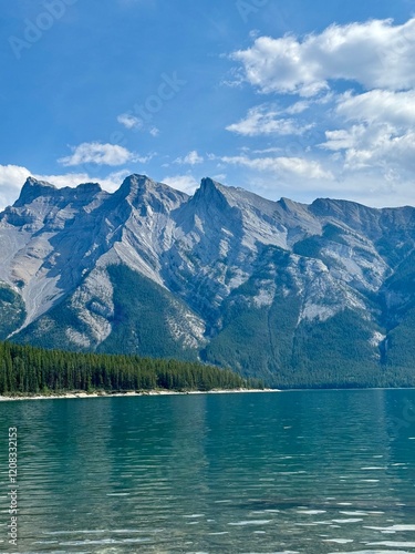 lake and mountains