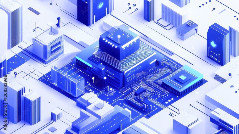 The concept of banking APIs in blue and white colors The concept of banking APIs in blue and white colors