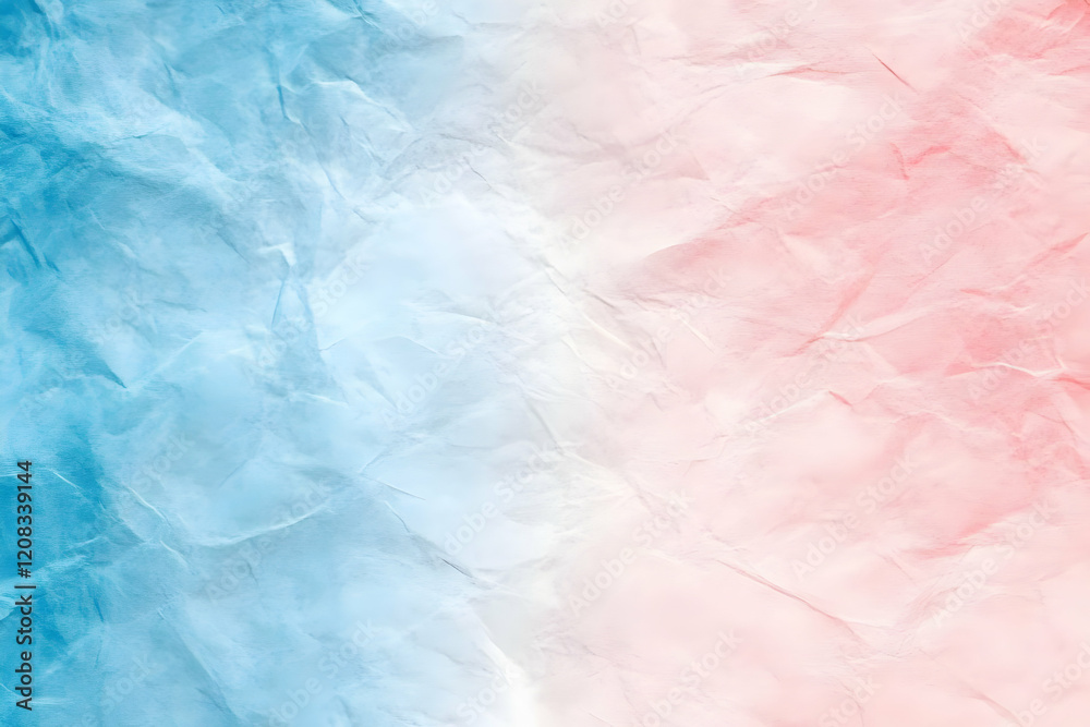 Obraz premium Abstract Blue Pink Crumpled Paper Background