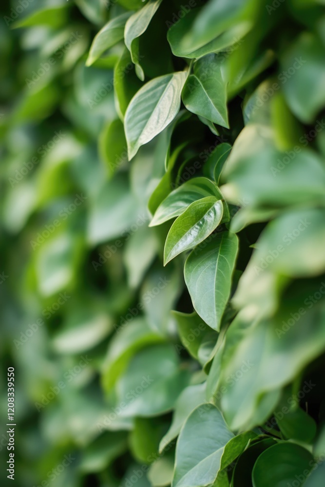 A detailed view of a plant's foliage, suitable for use in botanical or natural science contexts A detailed view of a plant's foliage, suitable for use in botanical or natural science contexts