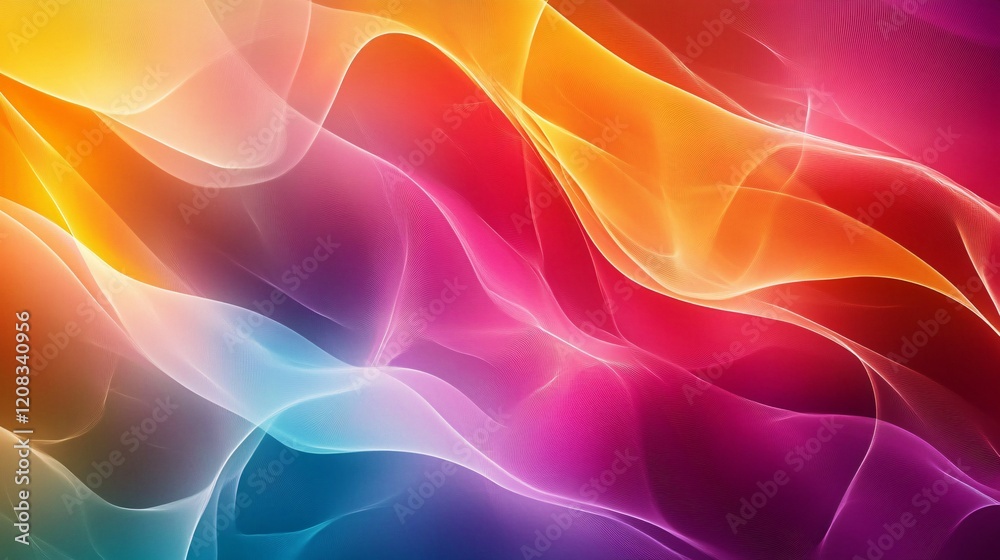 Obraz premium Abstract Colorful Waves Flowing Design