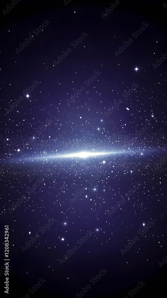 Obraz premium Cosmic Galaxy Background Illustration