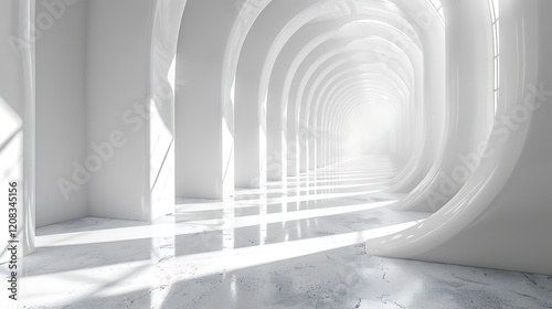 3D Light White Background