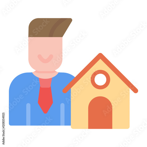Colorful Flat Property Manager Icon