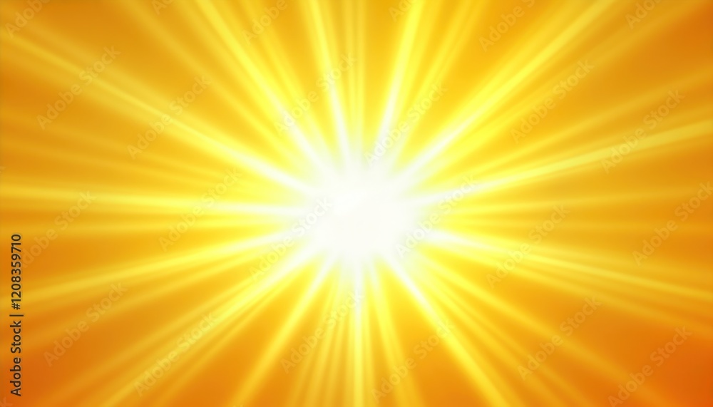 Abstract illustration shows bright sunlight radiating from central point. Yellow rays radiate outwards creating vibrant, dynamic design. Perfect for backgrounds wallpapers. Warm colors evoke Abstract illustration shows bright sunlight radiating from central point. Yellow rays radiate outwards creating vibrant, dynamic design. Perfect for backgrounds wallpapers. Warm colors evoke