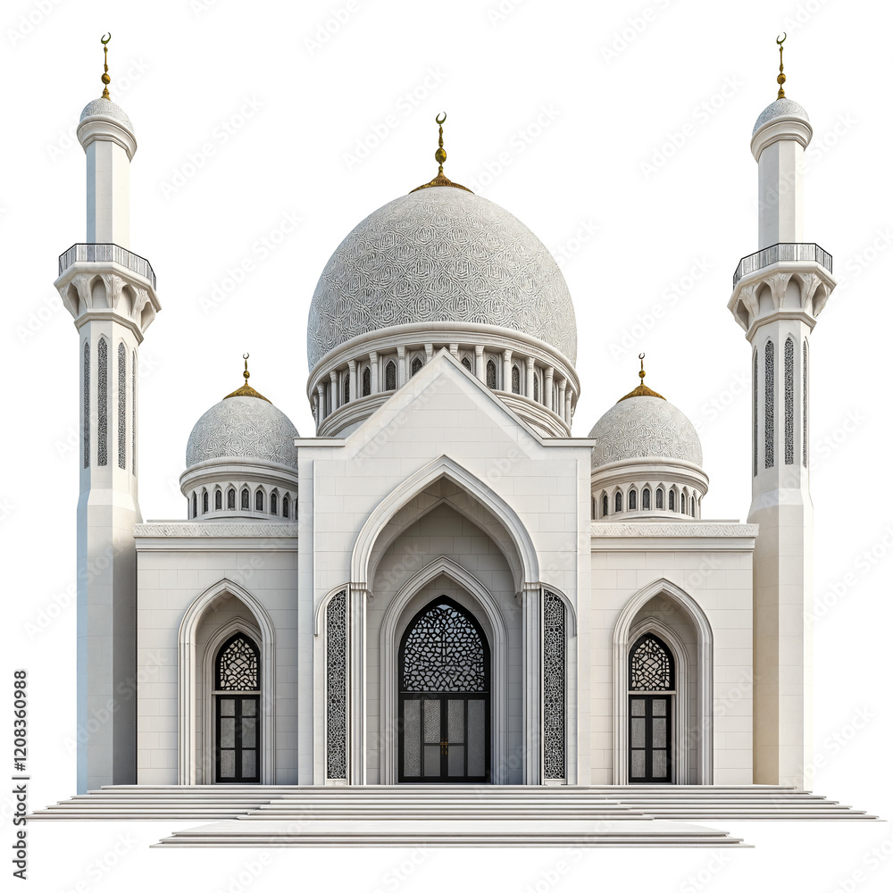 Fototapeta premium Beautiful white mosque