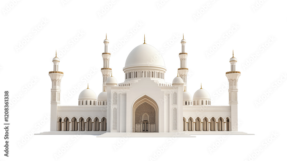 Fototapeta premium Stunning white mosque