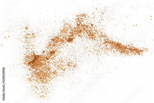 Fototapeta Naklejka Na Ścianę i Meble -  Garam masala ground flying, minced spice blend, isolated on white