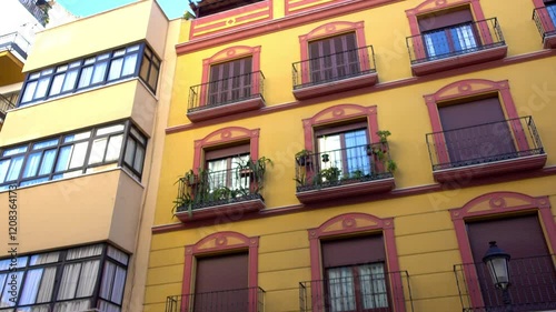 Calle Victoria Street in Malaga, Andalusia, Spain