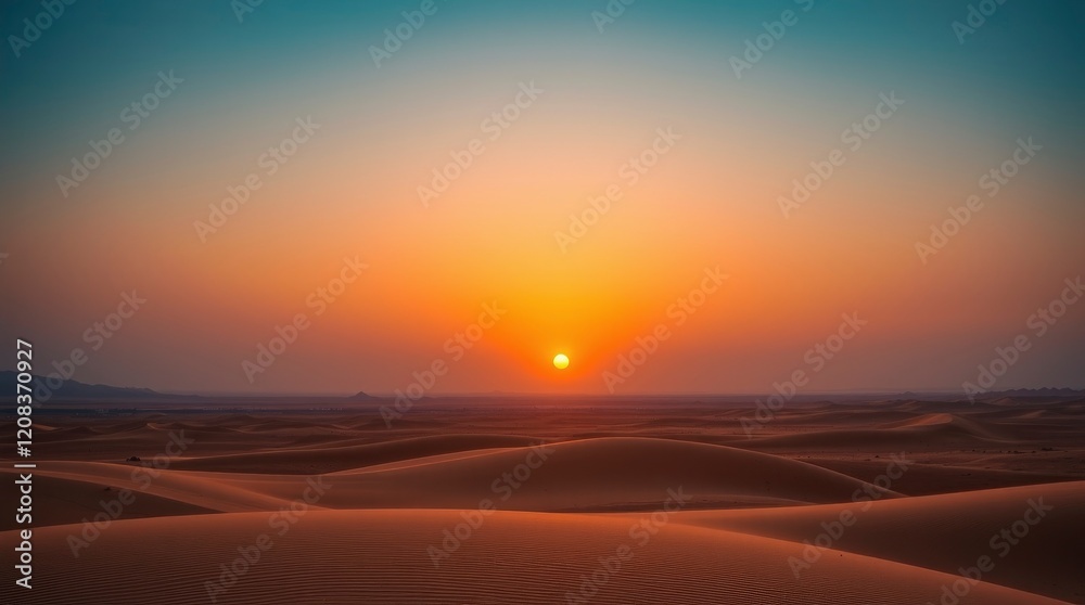 Obraz premium Stunning Desert Sunset Landscape Photography