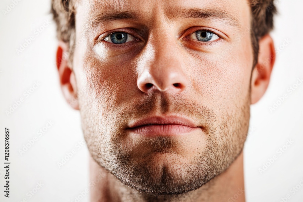 Obraz premium Close-up shot of a man looking directly into the camera