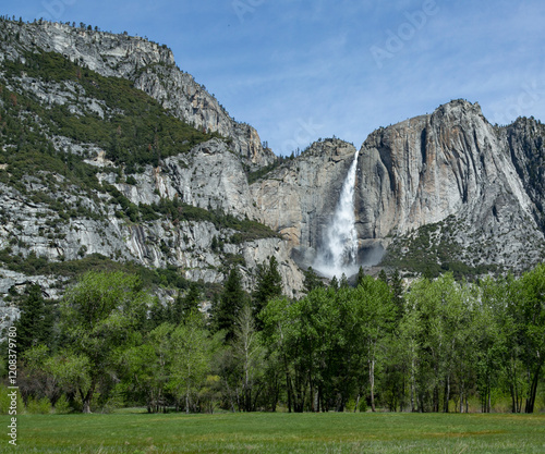 waterfall in yosemite
