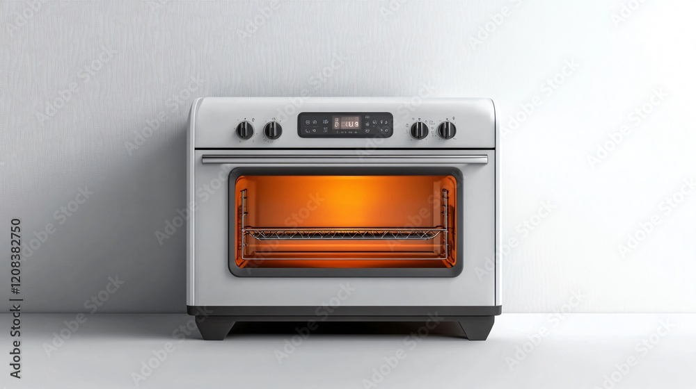 Fototapeta premium Versatile Electric Toaster Oven: A Must-Have Kitchen Appliance for Efficient Cooking