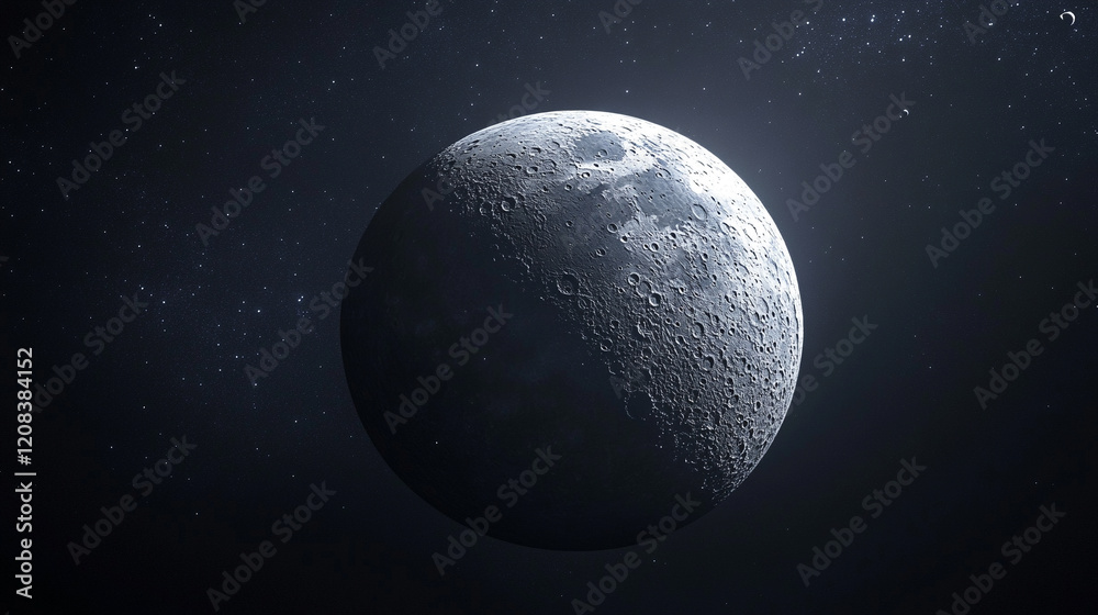 A black moon night with full lunar glow casting light across the universe, creating a serene, mystical atmosphere with bright tones and a blurred, empty space for captions
A black moon night with full lunar glow casting light across the universe, creating a serene, mystical atmosphere with bright tones and a blurred, empty space for captions