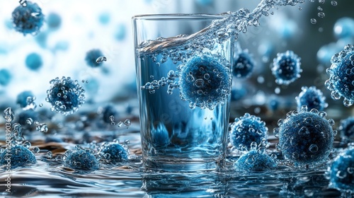 Transforming glass of water into vibrant healthy cells in a dynamic and lively environment