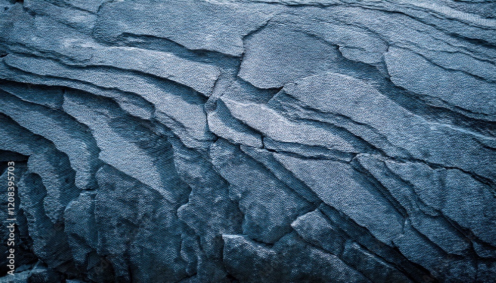 A grey rough stone slate rock texture with an abstract natural pattern, showcasing a rugged, earthy surface perfect for backgrounds and design.