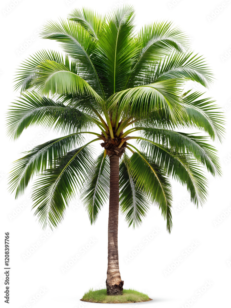 Obraz premium palm tree isolated on white background