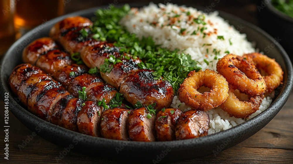 grilled meat with vegetables grilled meat with vegetables