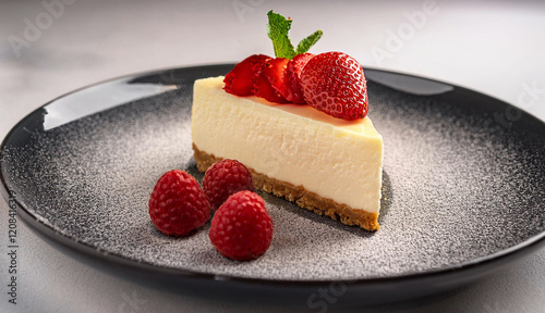 Classic Strawberry Raspberry Cheesecake photo