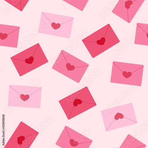 Icons for email, new message, envelopes with hearts. Love letter concept. Vector illustration. Opened Pink Envelope with Heart Icon Set Closeup Isolated.Valentine's day Greeting posters. 