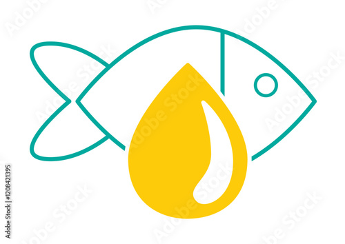 Fish Fine Line Essential Oil Omega 3 Yellow Drop Sardine Cod Salmon Mackerel and Tuna acids EPA and DHA