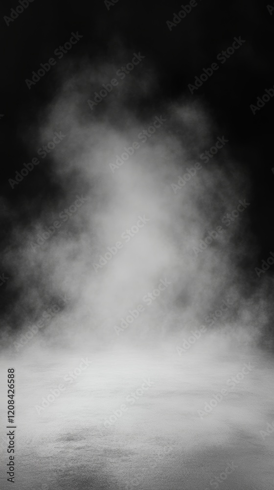 Fototapeta premium Hyper Realistic Grey Backdrop with Soft Noise and Vignette Effect for Creative Projects