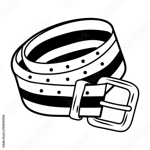 A hand drawn icon of sailor belt