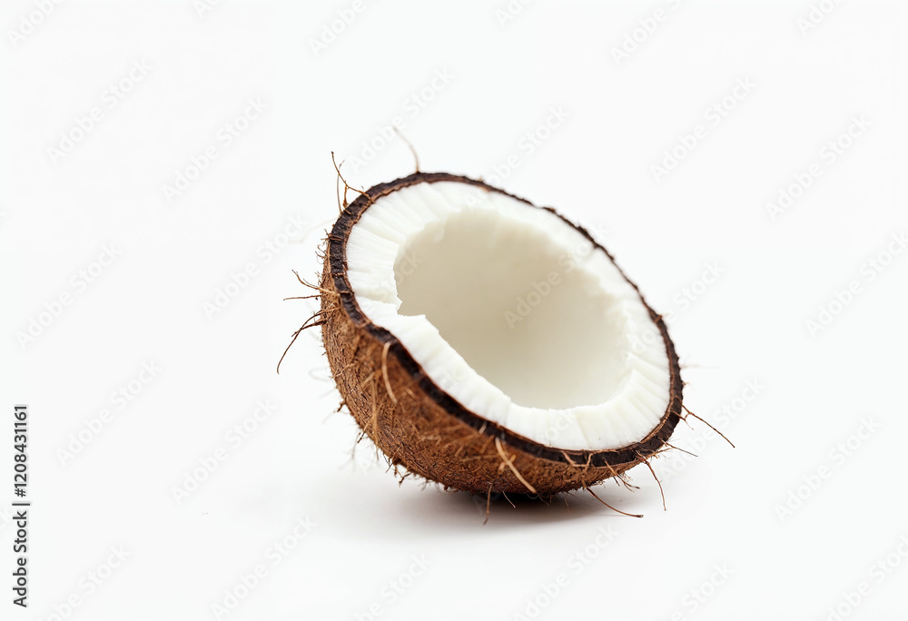 coconut on white background coconut on white background