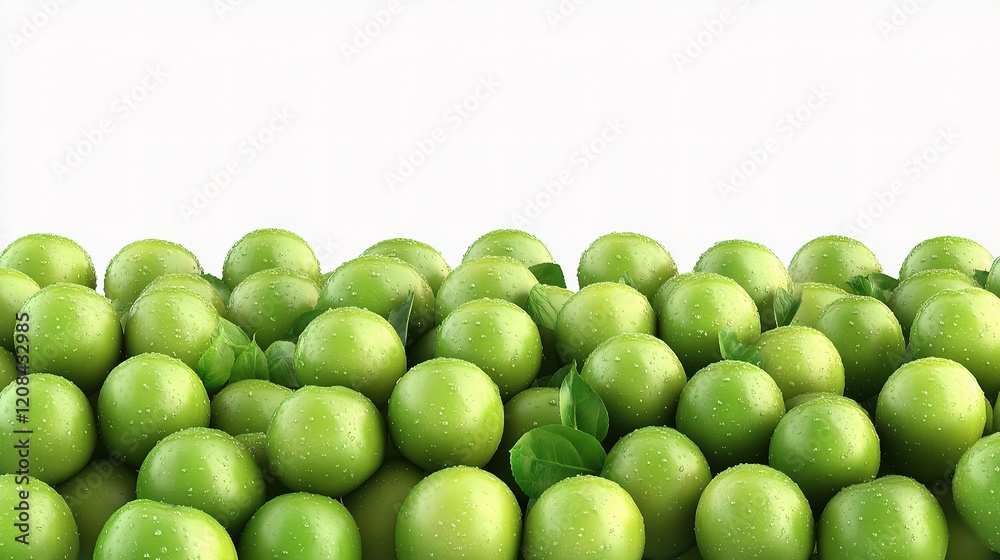 Fresh Green Apples Isolated on a White Background for Stock Use Fresh Green Apples Isolated on a White Background for Stock Use