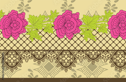 Exotic floral prints in lively color palettes, designed to transform textiles and walls into artful displays.