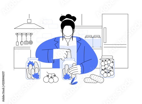 Canning isolated cartoon vector illustrations.