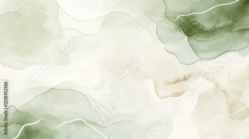 Abstract green watercolor texture background design