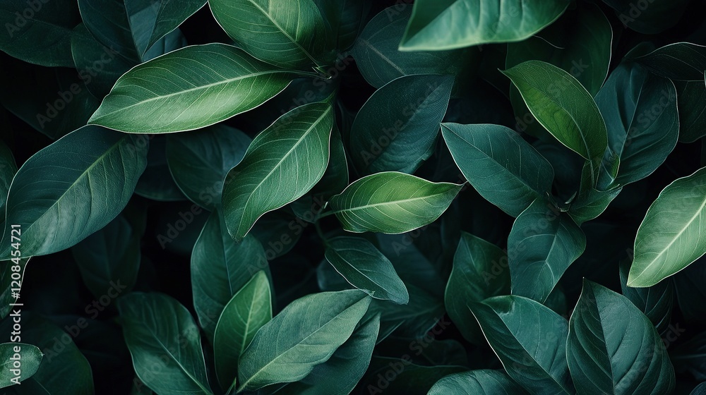 Green Leaf Patterns in Lush Summer Garden Background Green Leaf Patterns in Lush Summer Garden Background