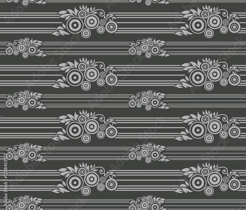 Geometric lace patterns, delicately blended with floral and abstract elements, creating sophisticated textures for fashion and home décor.