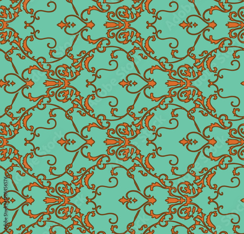 Geometrical and Ornamental motifs in vivid tones, seamlessly blending functionality and beauty for fabric, décor, and gift wrapping.