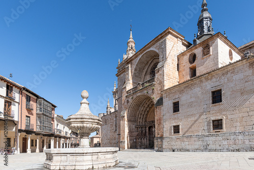 Catedral gótica de El Burgo de Osma, Soria en la comunidad de Castilla y León. España. (Catedral de la Asunción de la Virgen , bien de interés cultural )