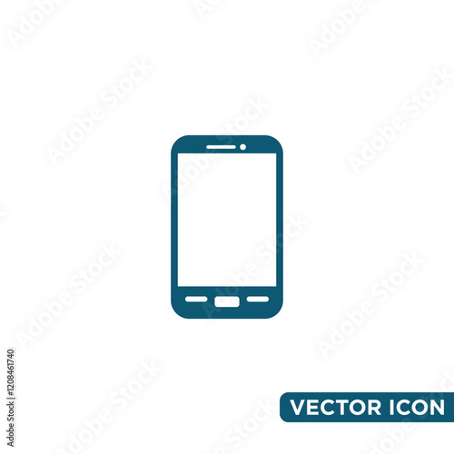 Simple Handphone Icon Design Template 