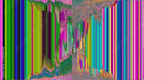 Glitching abstract colorful background animation
