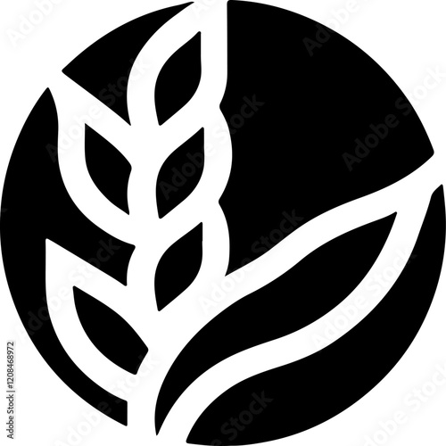 vector illustration design image icon logo symbol abstract modern plant floral ecosystem